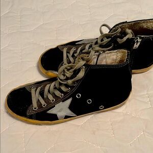 Rare blue high top golden goose